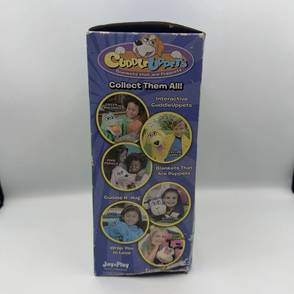 Cuddleuppets Puppet Blanket Alligator Crocodile 28x39 Green Jay @ Play